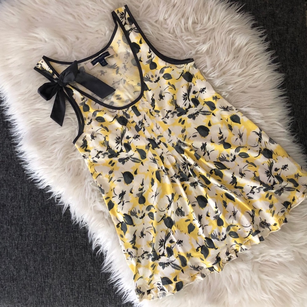 AE 🦅 Sleeveless Floral Tunic with a Bow - XS 🦅